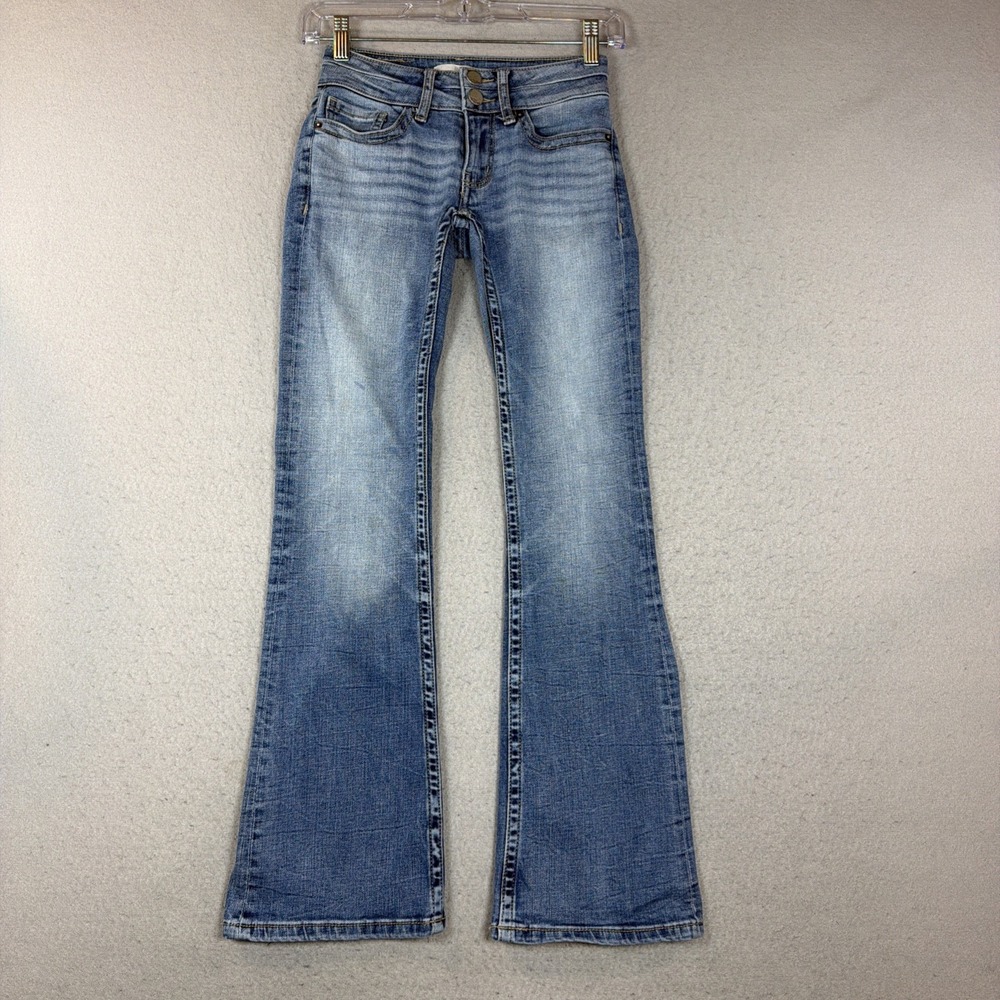 BKE Denim Women's Stella Slim Fit Low Rise Bootcut Jeans Stretch 22X29.5